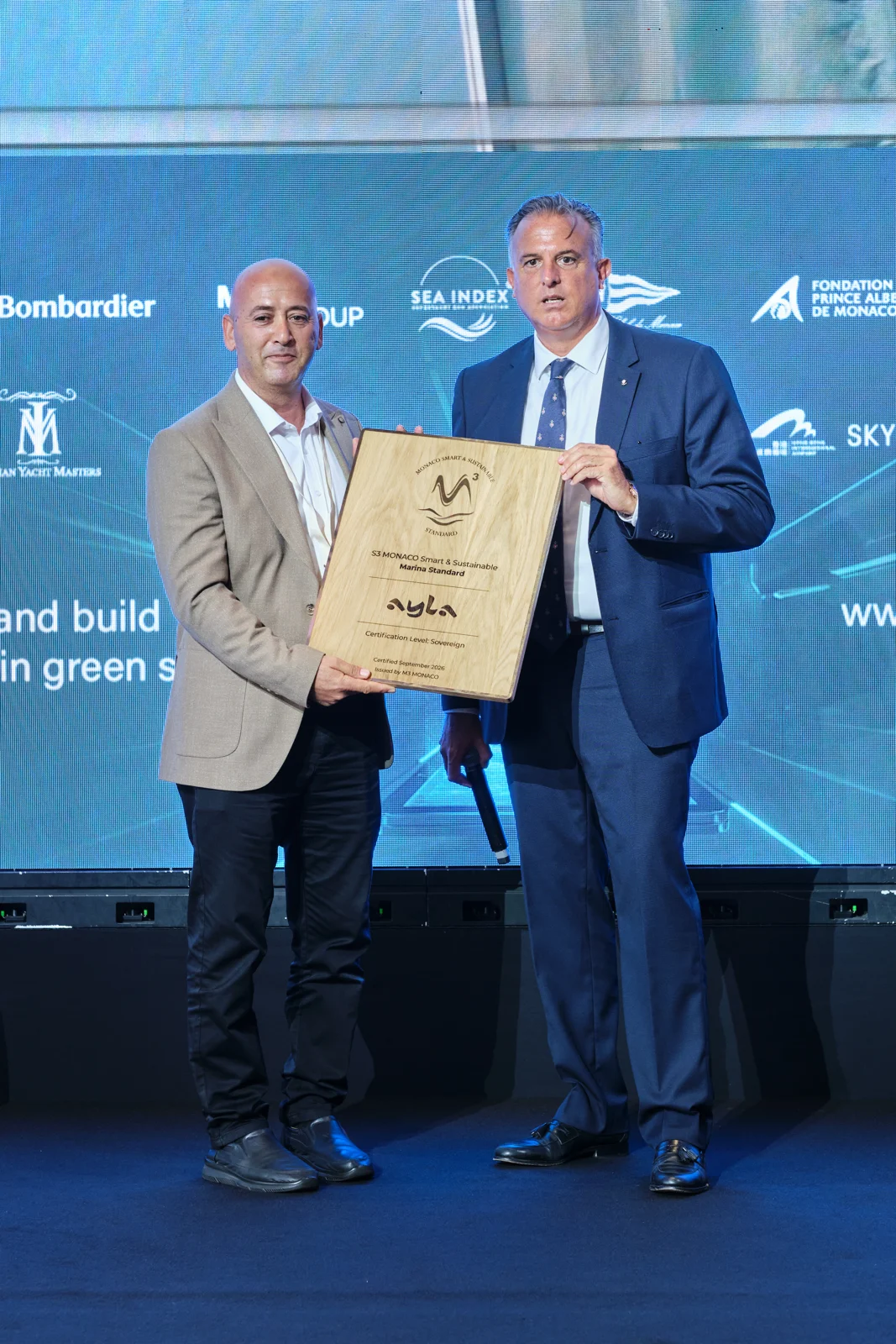 S3 recognition ceremony for Ayla Marina in Monaco